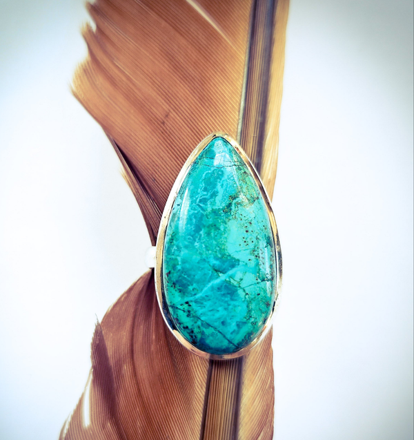 Chrysocolla Gemstone Ring