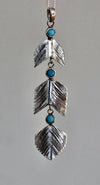 'Power of 3' Feather Pendant Long Necklace