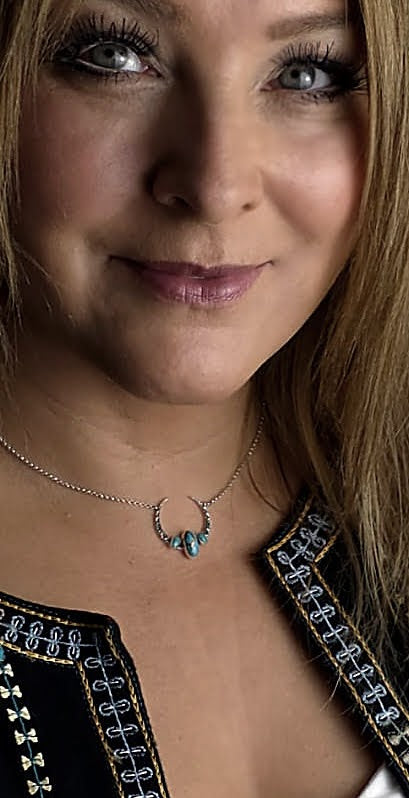 Mohave Turquoise Crescent Necklace - Boho Buffalo Accessories