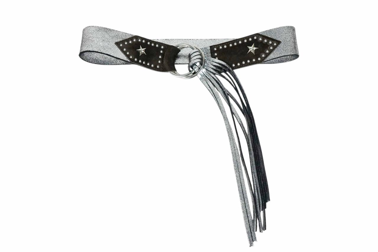 Metallic Fringed Star Belt - Boho Buffalo Accessories