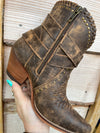 Brown Western Ankle Boots