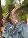 Brown Western Ankle Boots