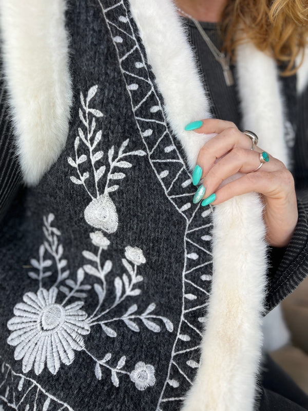 Floral Winter Waistcoat