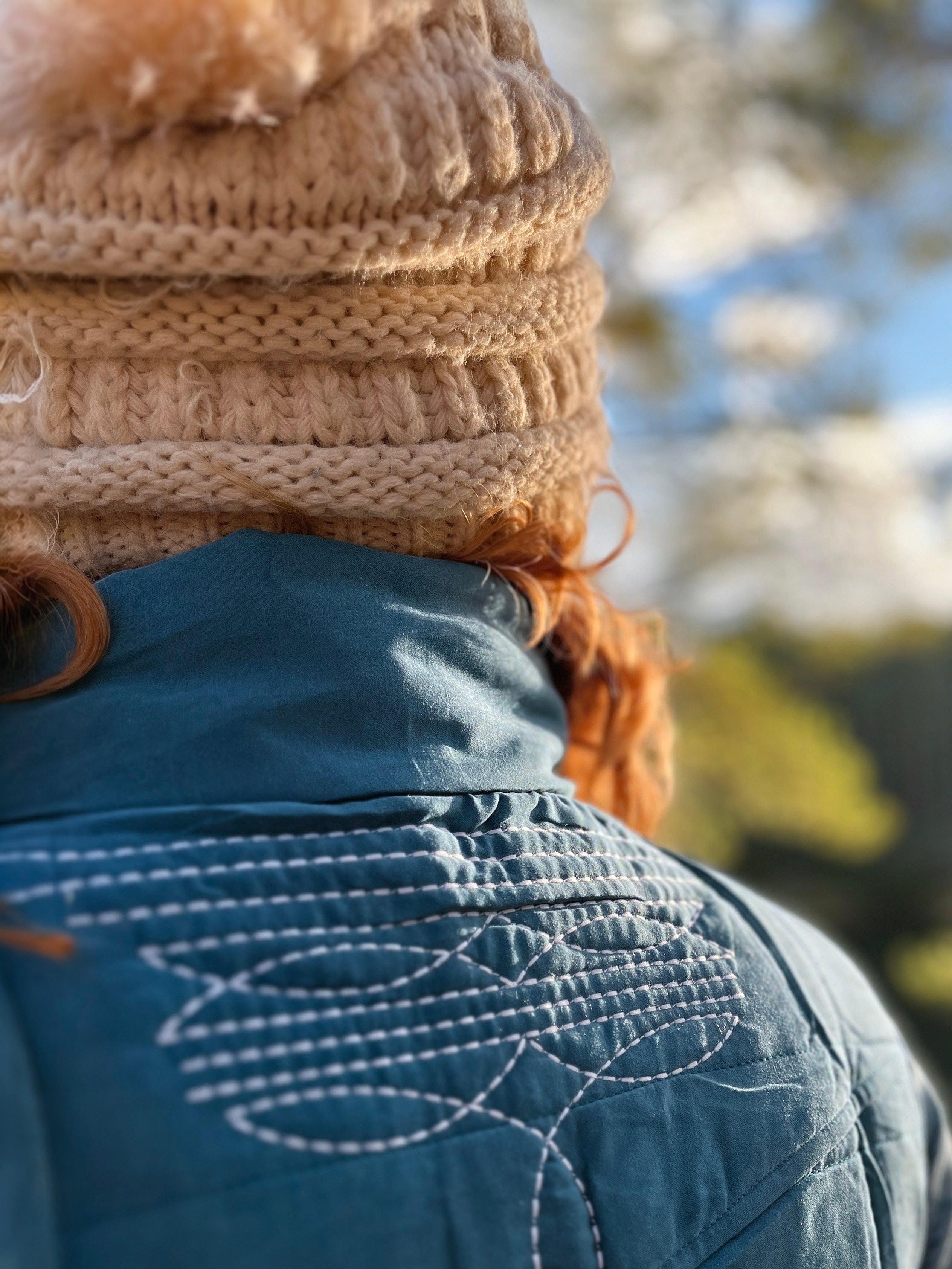 Teal Western Stitch Gilet (S-3XL) - Boho Buffalo Accessories