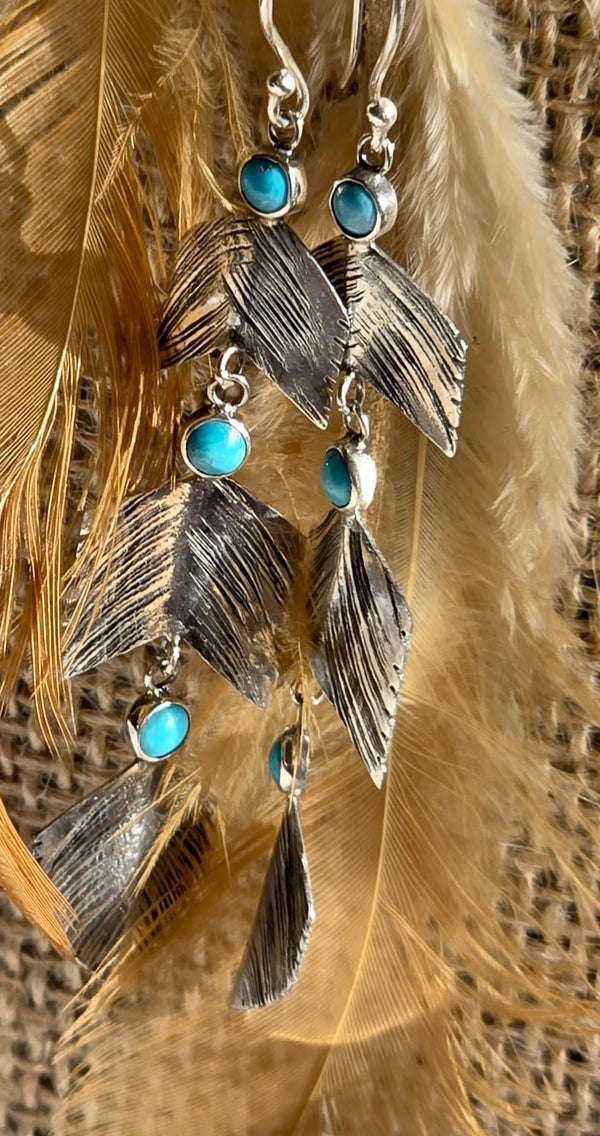 'Power of 3' Feather Earrings