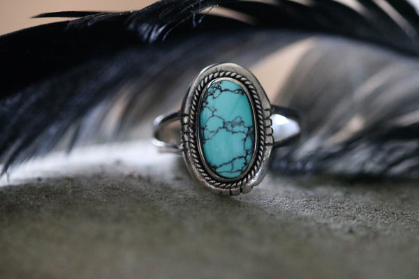Turquoise Narrow Oval Ring