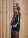 Turquoise & Black Mini Bag