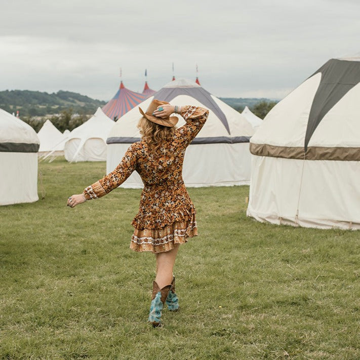 Golden Days Keyhole Dress