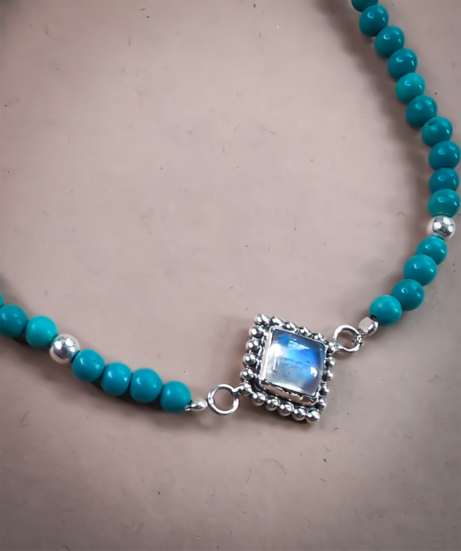 Rainbow Moonstone Stretch Bracelet