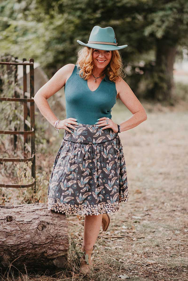 Dusty Teal Wetsern Hat