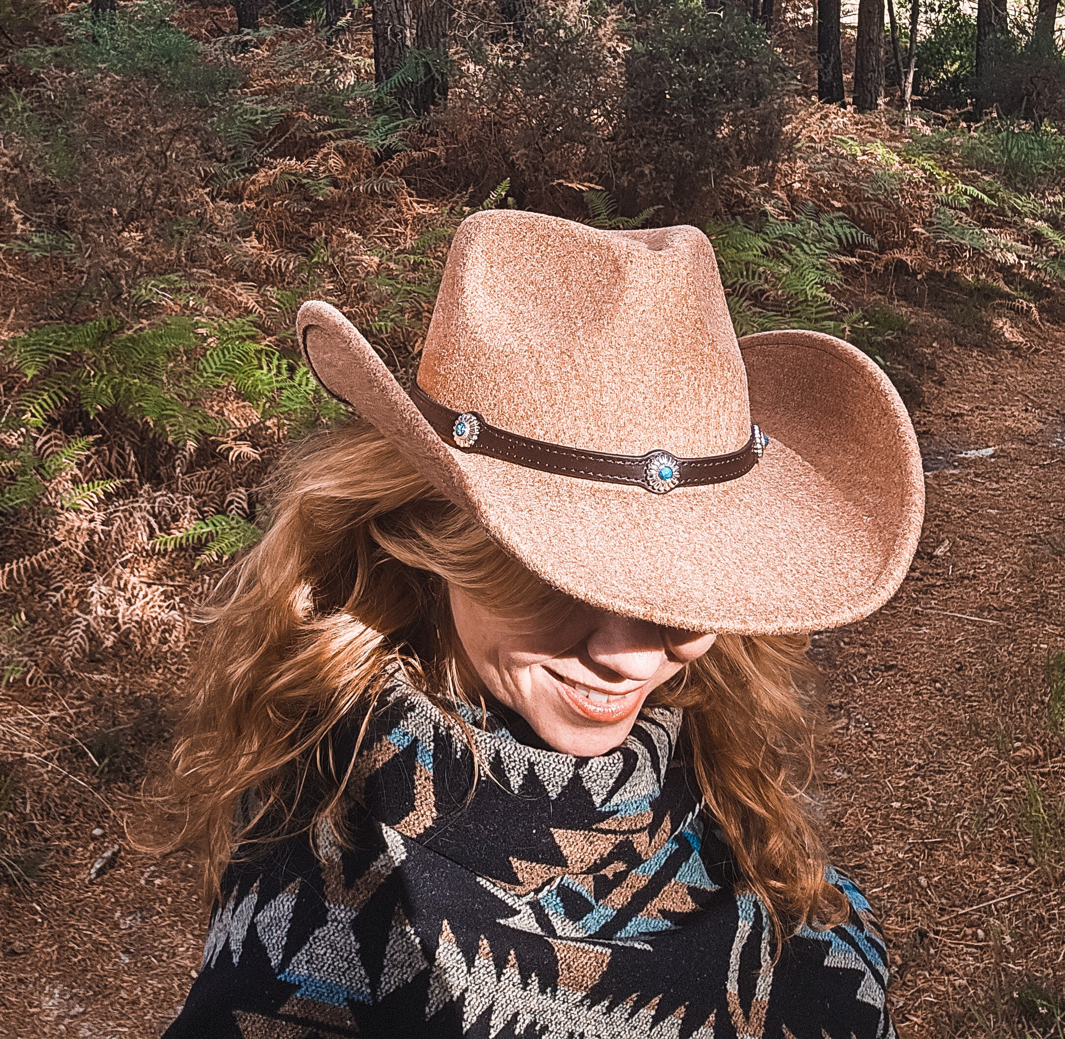 Vegan Felt Cowboy Hat (Terracotta)