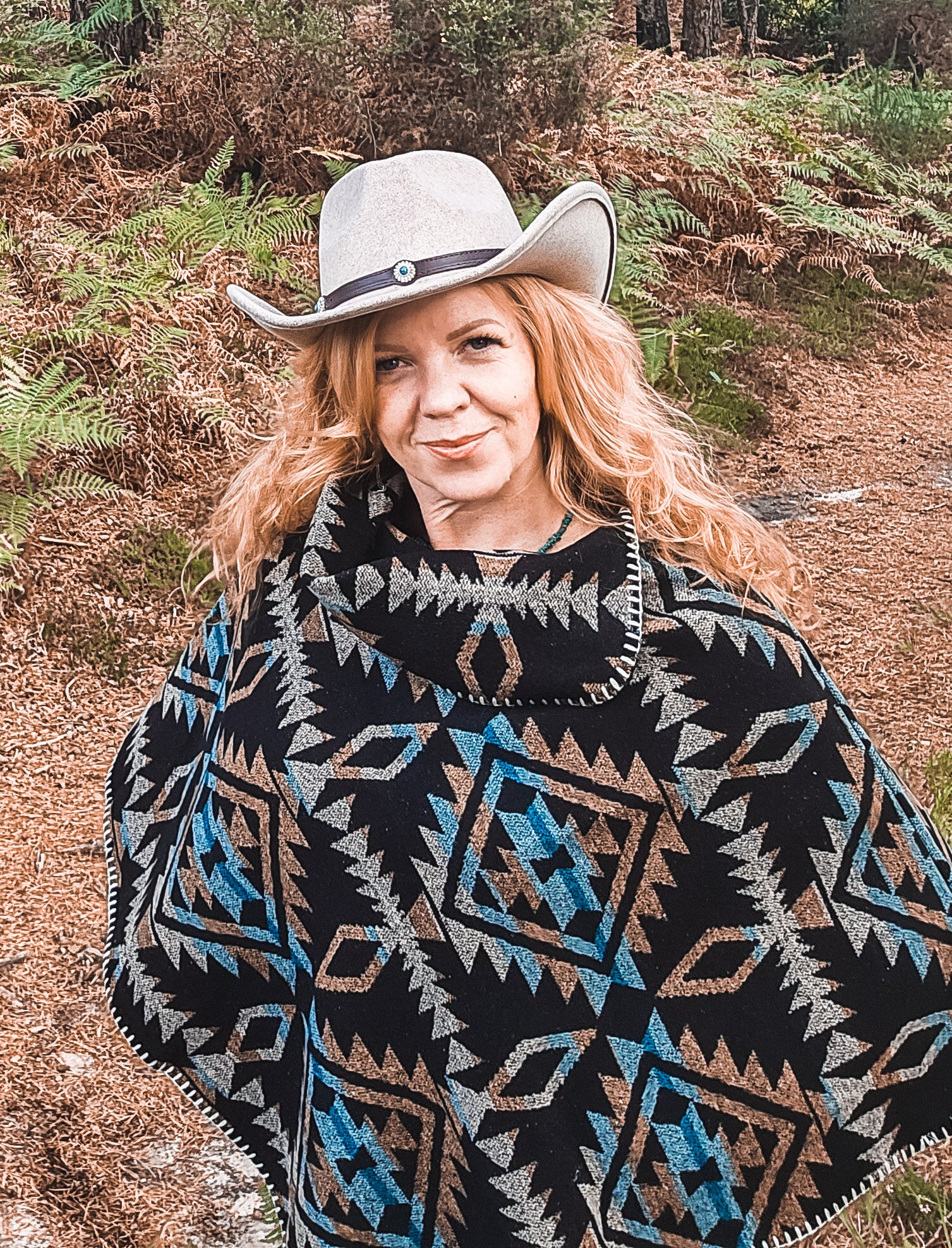 Vegan Felt Cowboy Hat (Ivory)