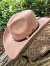 Vegan Felt Cowboy Hat (Terracotta)