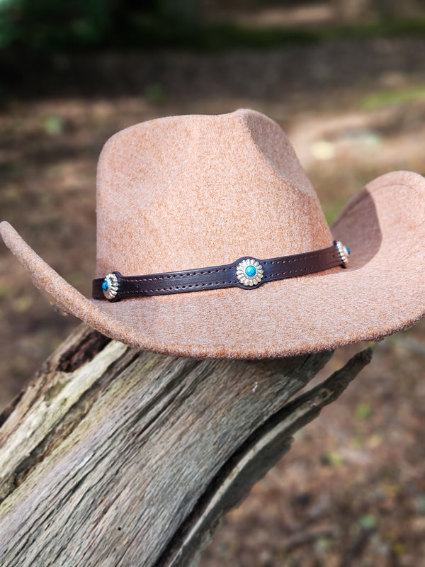 Vegan Felt Cowboy Hat (Terracotta)