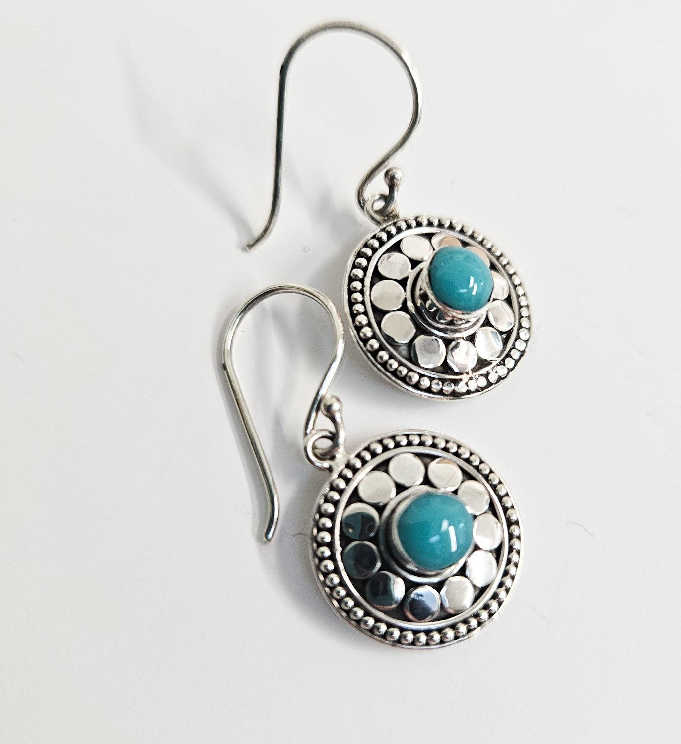 Mirror Dot Drop Earrings