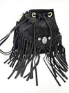 Black Fringe Shoulder Bag