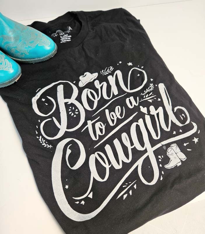 Born to be a Cowgirl Tee - Boho Buffalo Accessories