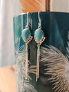 Turquoise Sterling Tassel Droppers