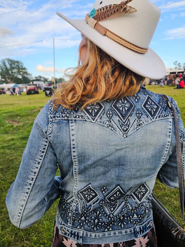 Light Aztec Denim Jacket