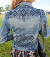 Light Aztec Denim Jacket