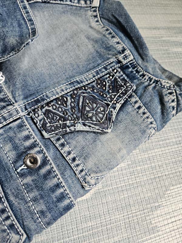 Light Aztec Denim Jacket