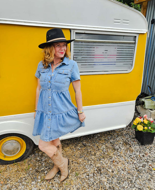 Mini Denim Dress