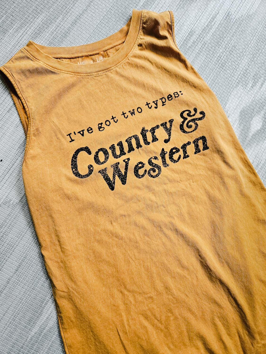 Country Western Vest Mustard