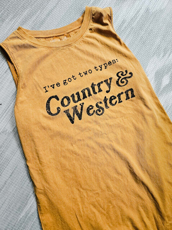 Country Western Vest Mustard