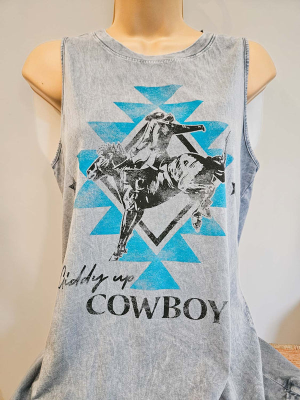 Vintage Blue Cowboy Vest