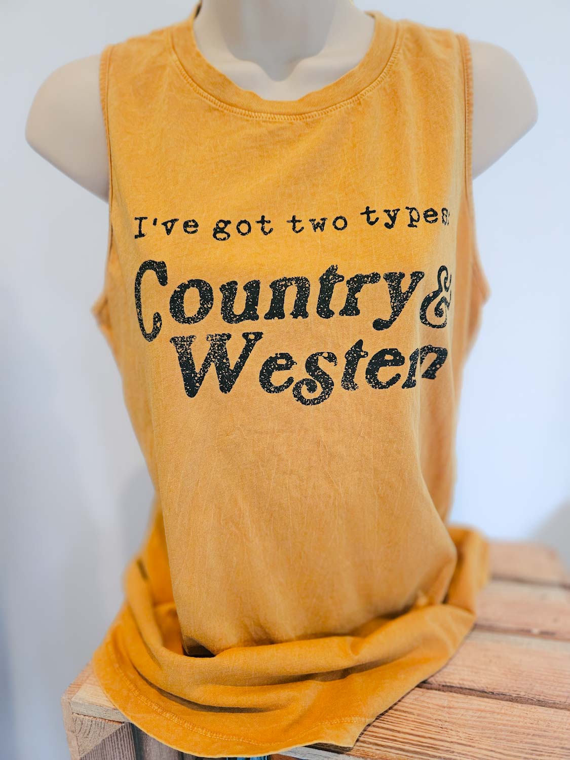 Country Western Vest Mustard