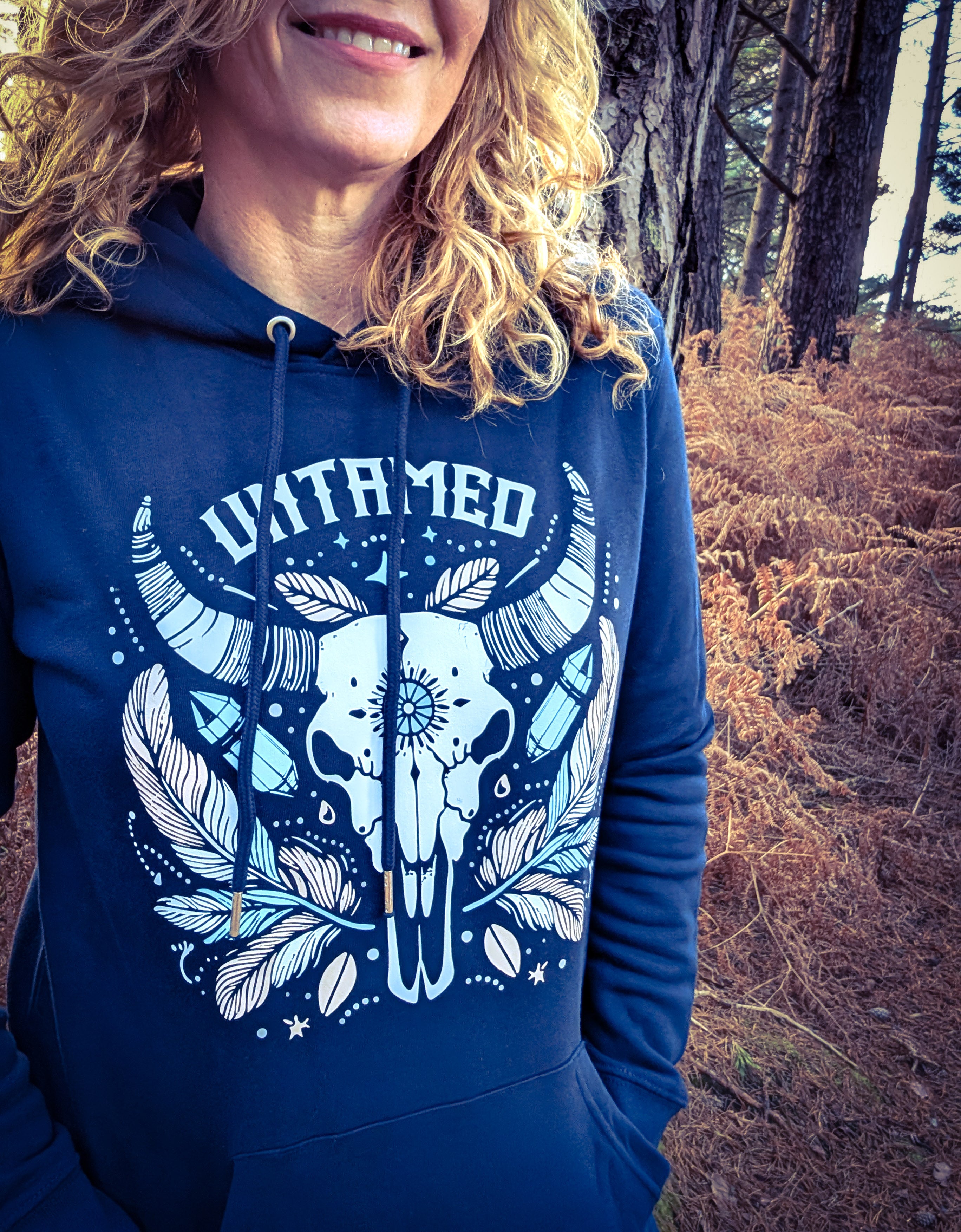 Navy Untamed Hoodie Dress