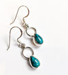 Halo Turquoise Drop Earrings