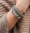 Multi Strand Gunmetal Cuff