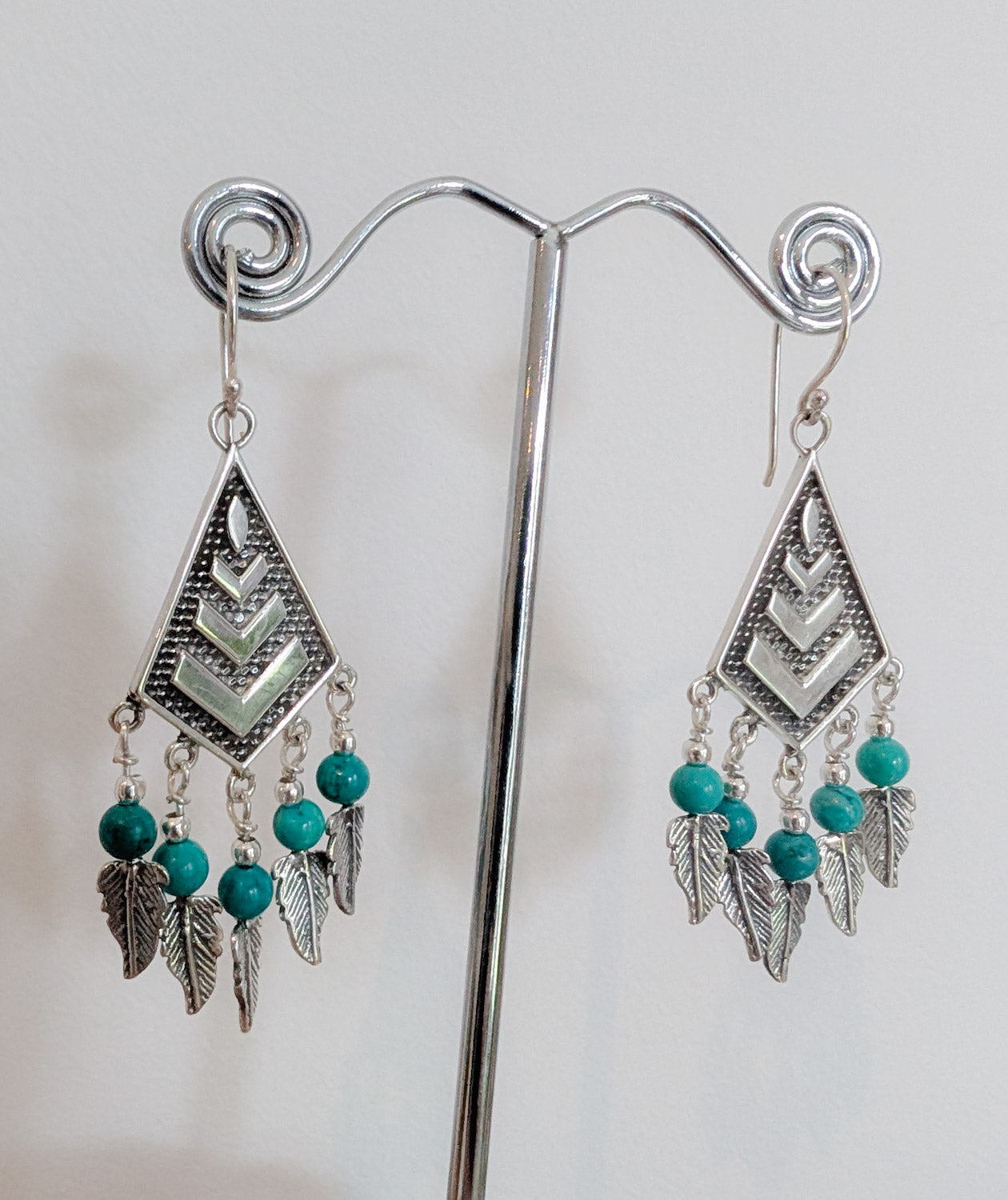 Feather Chevron Earrings