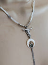 Abalone Buffalo Tassel Necklace