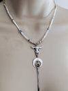 Abalone Buffalo Tassel Necklace