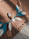 Feather Quartz Leather Waist Belt