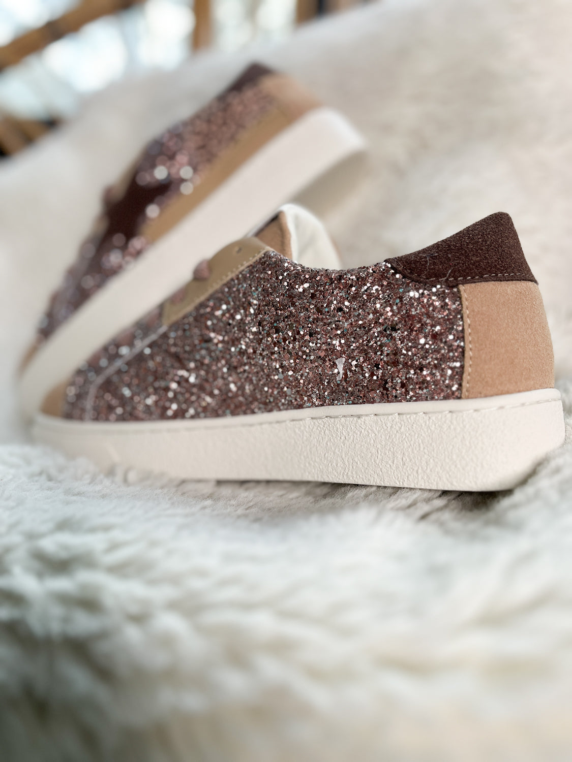 Rose Gold Sparkle Pumps - Boho Buffalo Accessories