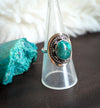 Adjustable Turquoise Tribal Ring (Small)