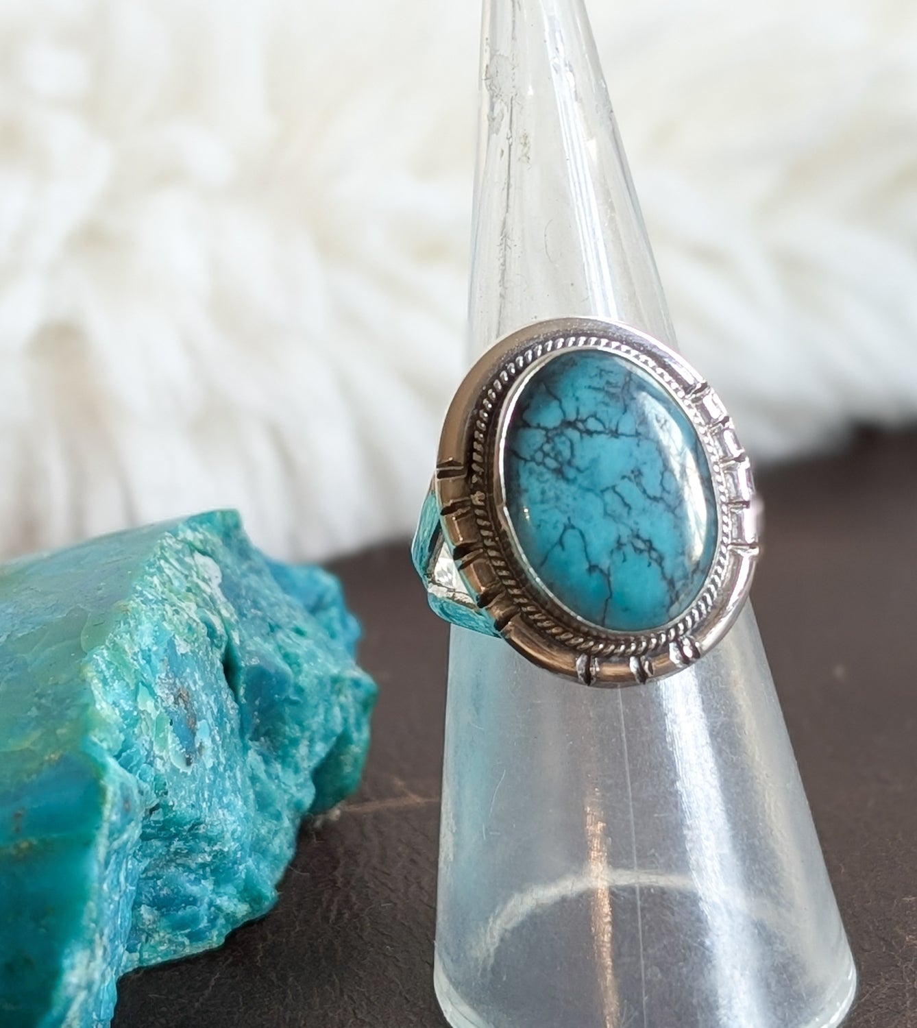 Turquoise Oval Ring - Various - Boho Buffalo Accessories