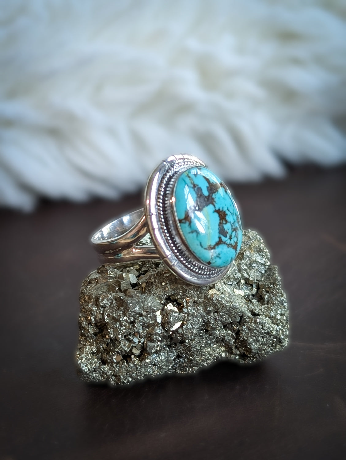 Turquoise Oval Ring - Various - Boho Buffalo Accessories