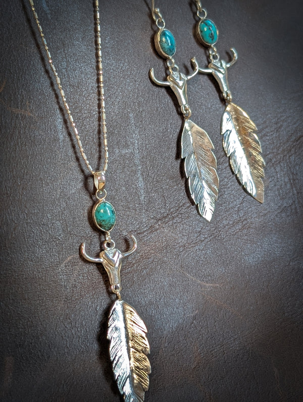 Turquoise Buffalo Pendant