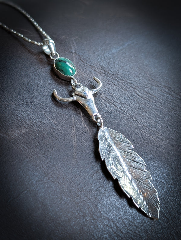 Turquoise Buffalo Pendant