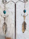 Turquoise Buffalo Earrings