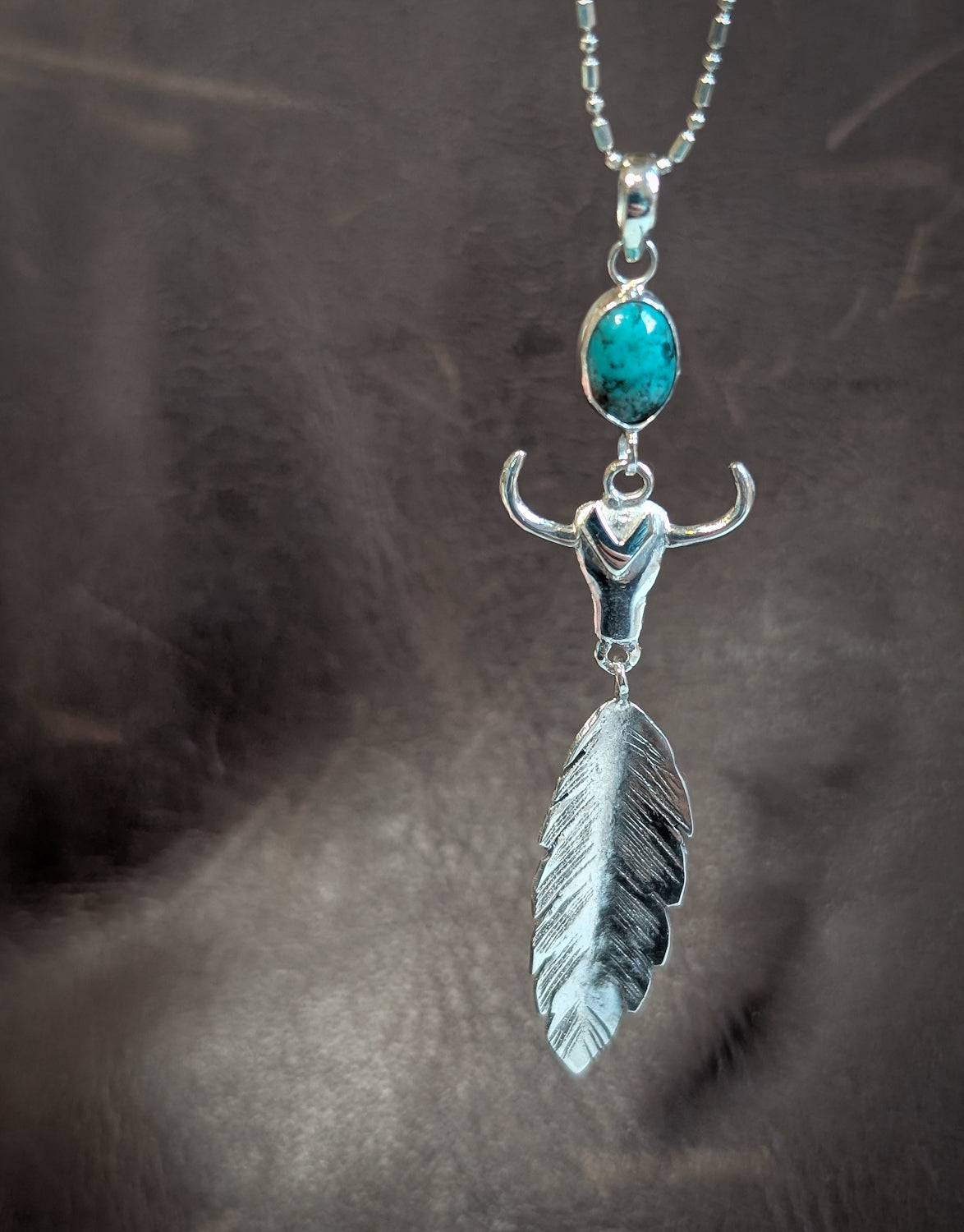 Turquoise Buffalo Pendant