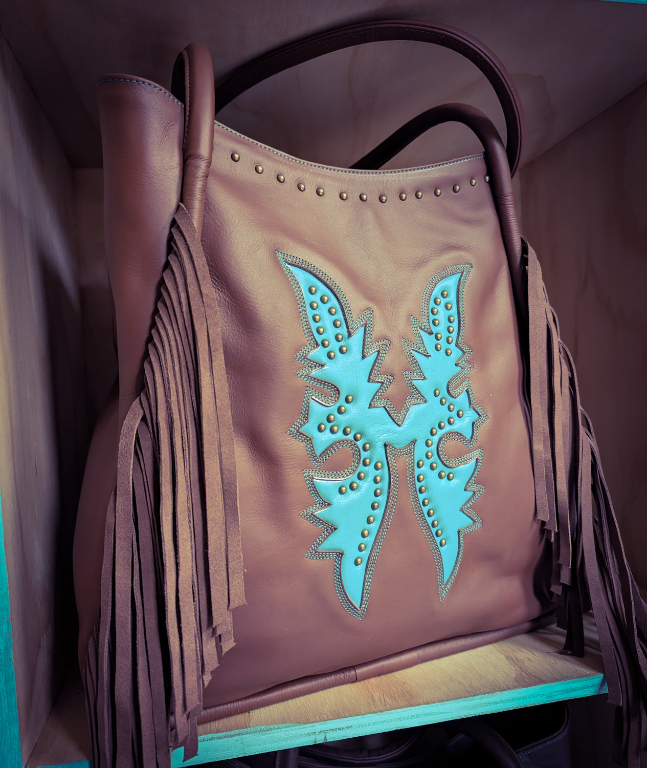 Large Western Tote Bag - Tan - Boho Buffalo Accessories