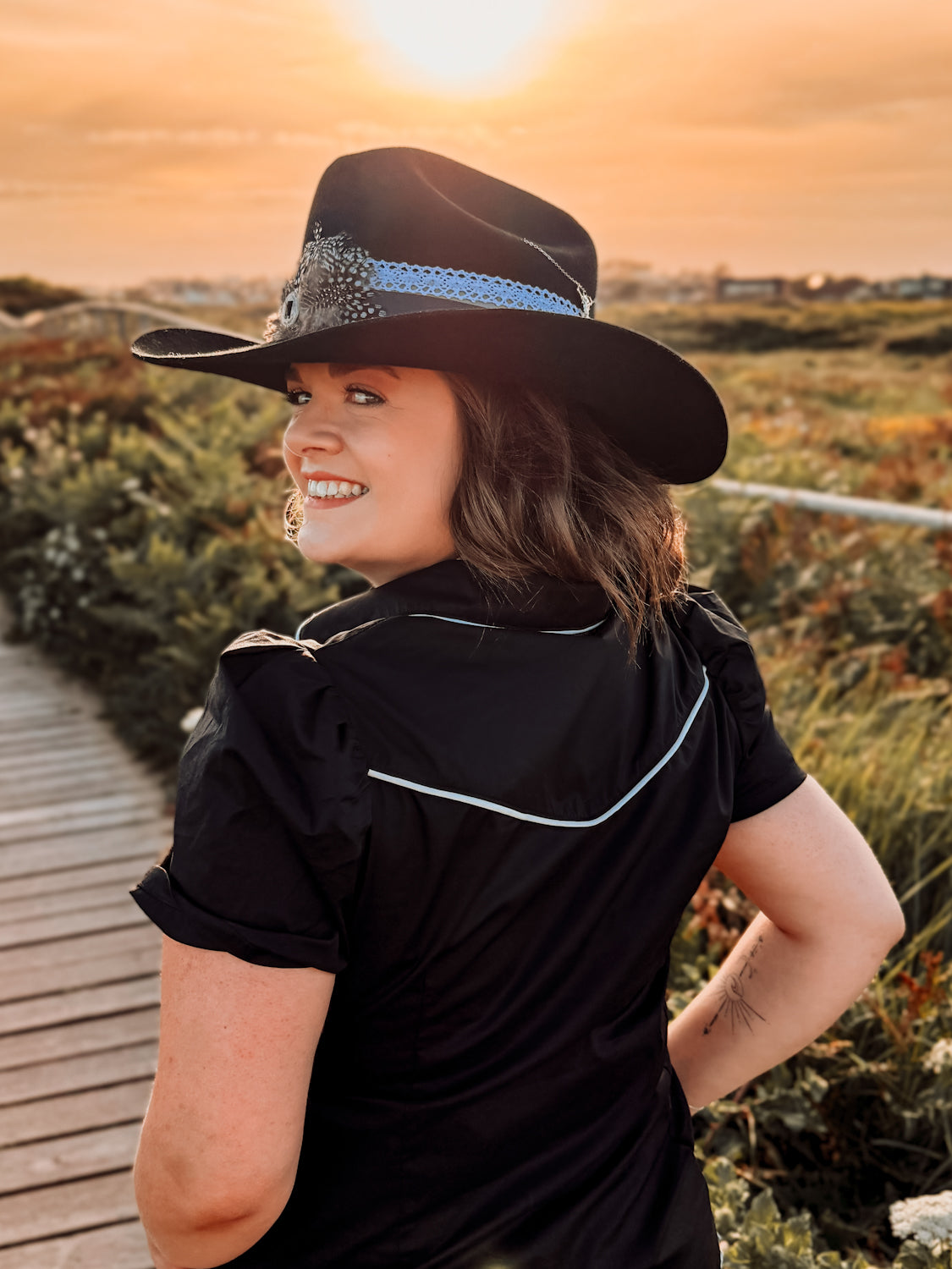 Black Western Blouse - Boho Buffalo Accessories
