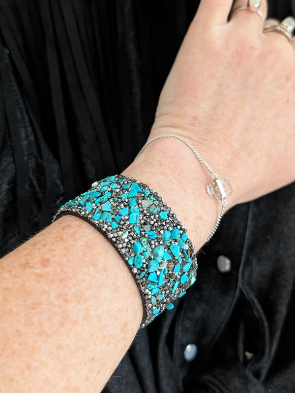 Turquoise Glimmer Cuff