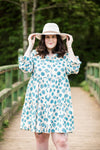 White Spotted Feather Western Hat