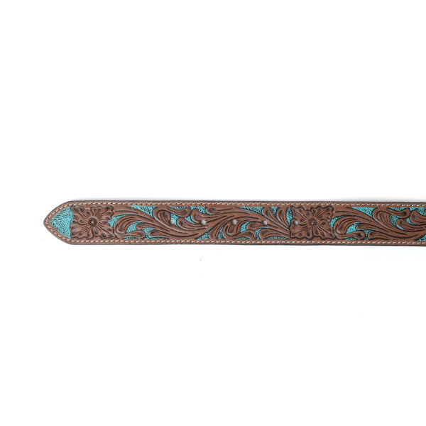 Dakota Tooled Leather Belt - Boho Buffalo Accessories